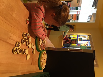 Greta making pizza at the Bettendorf Family Museum2
